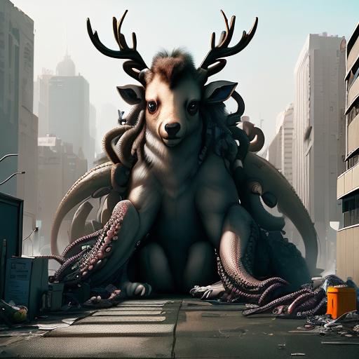 00085-2719555622general_rev_1.2.2cthulhutech an animal deer _ mutant with extra arms in (urban landscape with a temple cyberpunk_0.8) , high detail, high quality.png